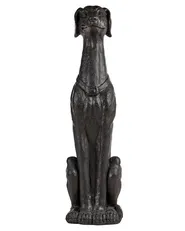 Garden Statue CHART Dog Graphite Grey_1151759