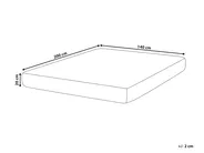 Memoryschaum-Taschenfederkernmatratze BREEZE HYBRID 7 PLUS H2/3 Mittel 140 x 200 cm_916841