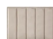Bett mit Stauraum SEZANNE Samtstoff Taupe 180 x 200 cm_916901