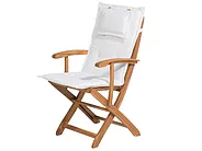 Garden Dining Set 8 Seater MAUI with Cushions Acacia Wood Off-White_697370