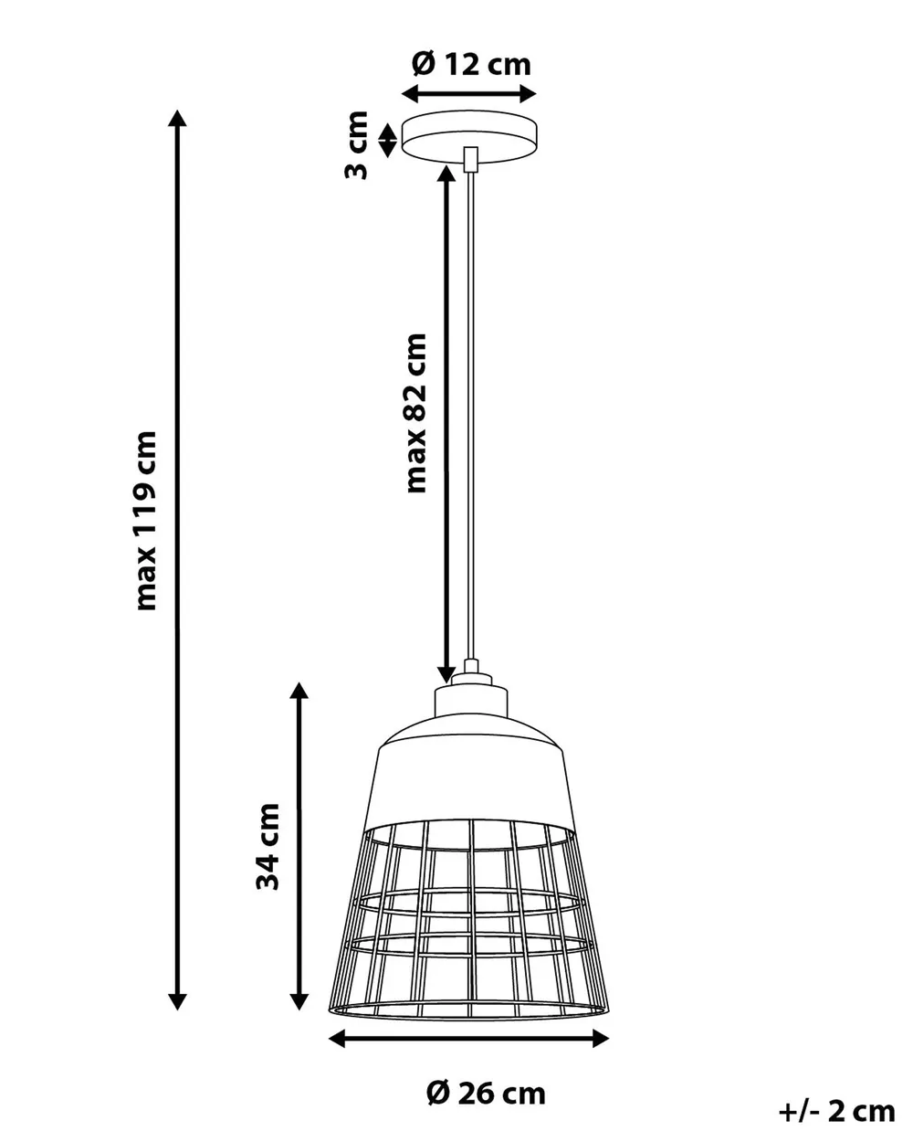 Pendant Lamp MONTE Metal Copper_673859