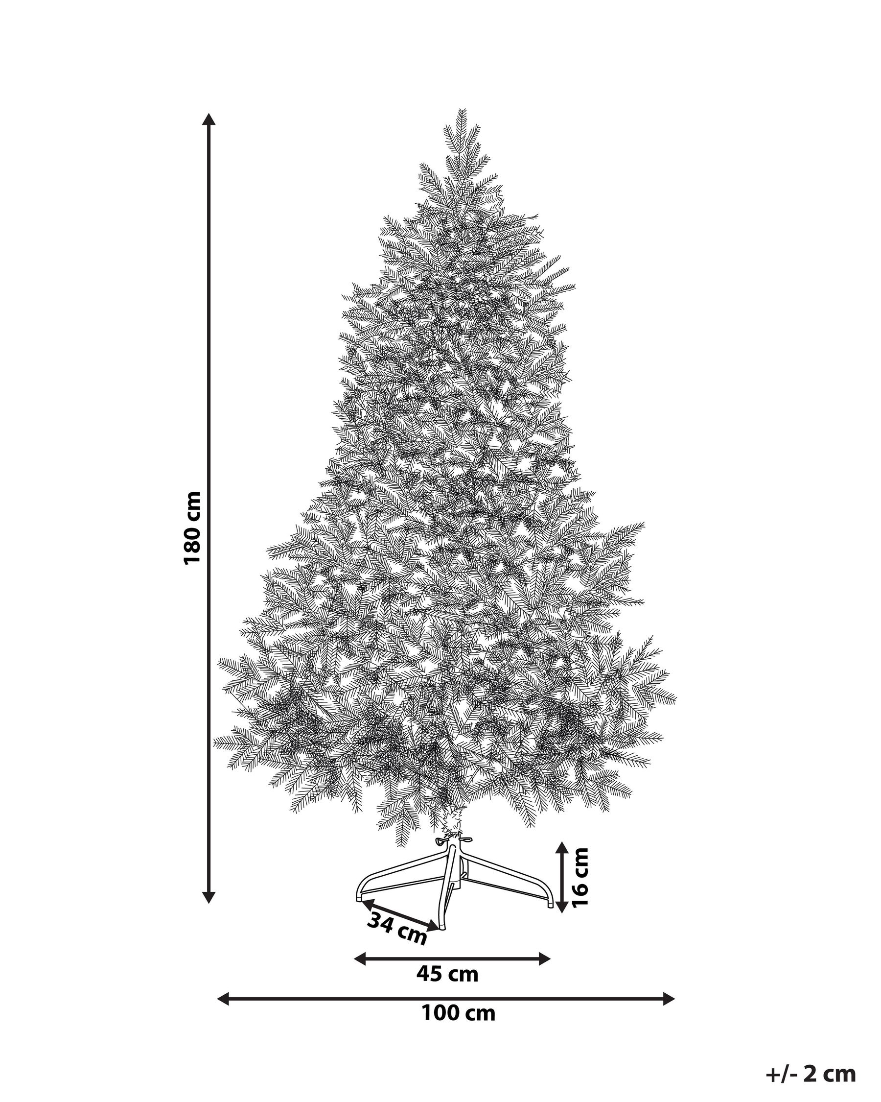 Artificial Snowy Christmas Tree LED TATLOW 180 cm Green_813204