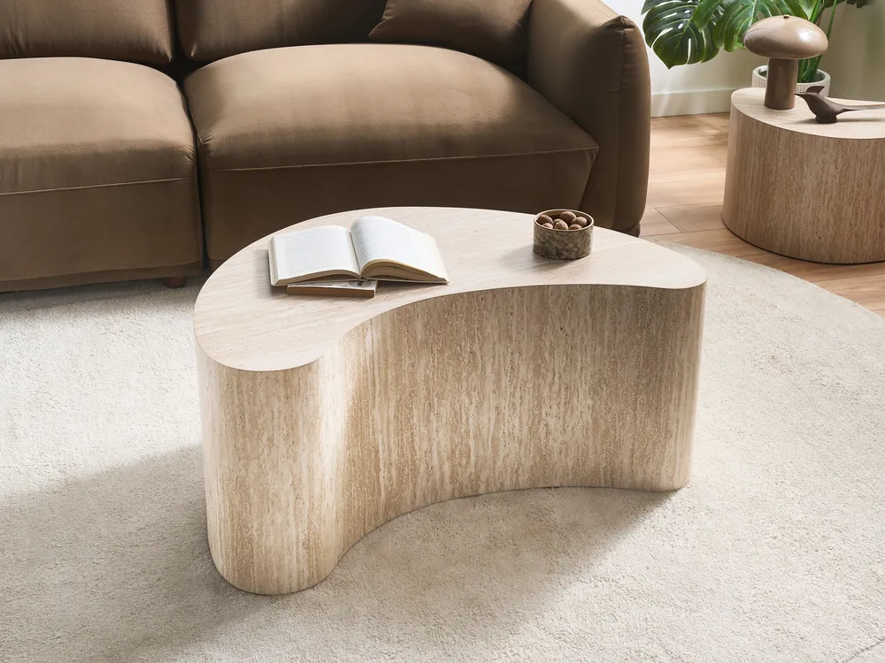 Couchtisch BILPA Travertinoptik