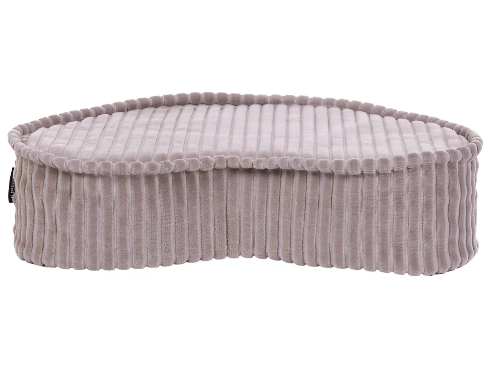 Pouf NILI Samtstoff Hellbeige_950361