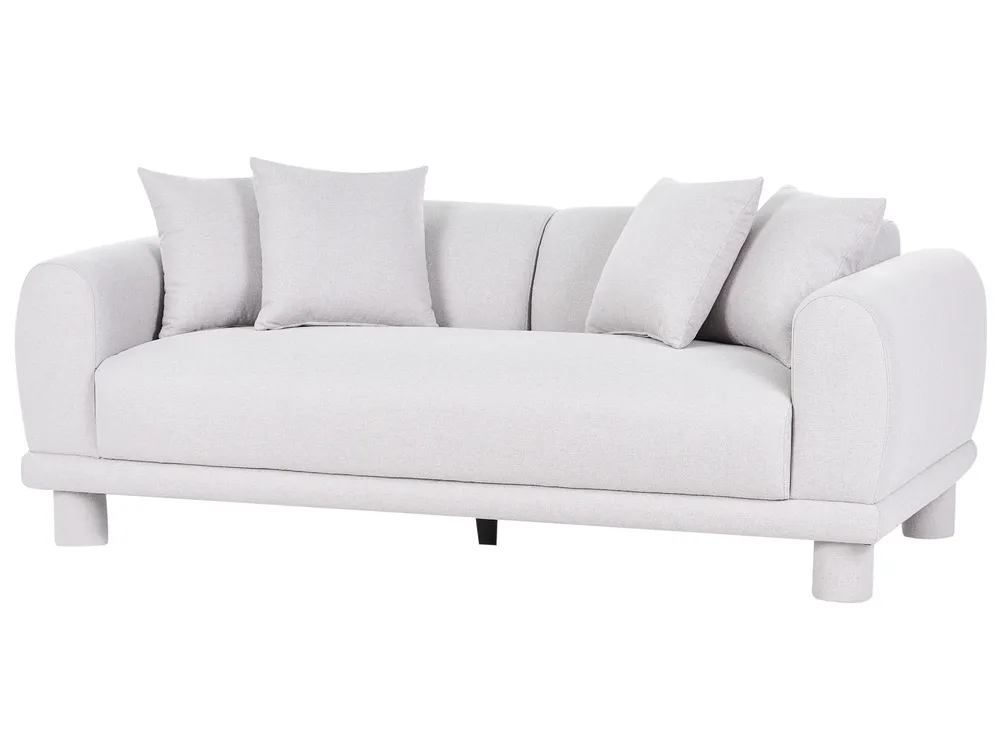 Sofa 3-Sitzer PORI Stoff Hellgrau_1059996