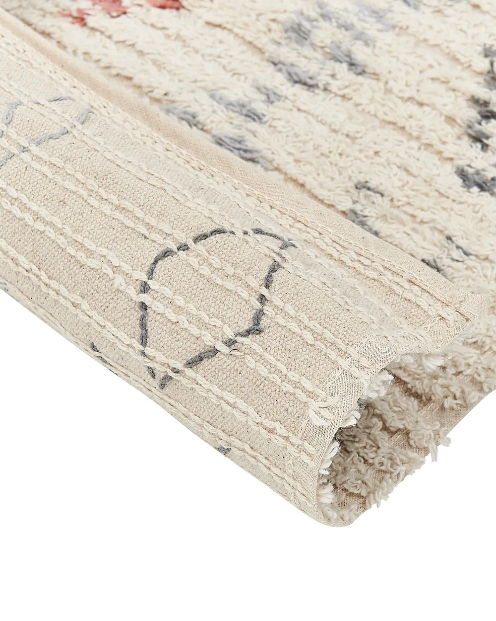 Teppich DISPUR Beige 160 x 230 cm Baumwolle_839326
