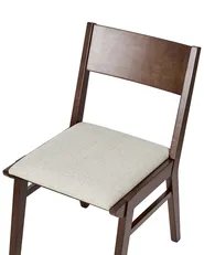 Esszimmerstuhl 2er Set ENOLA Holz Braun / Hellbeige_952295