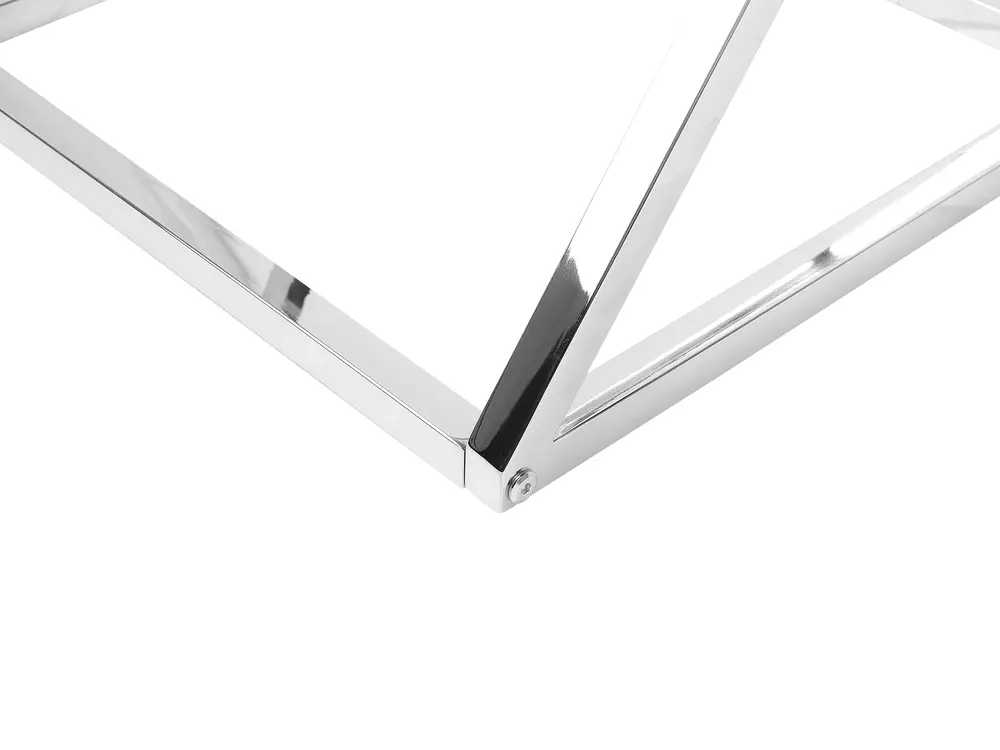 Side Table BEVERLY Glass Silver_733139