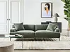 Sofa 3-Sitzer MATILA Stoff Grün