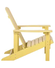 Gartenstuhl ADIRONDACK mit Fußstütze Gelb_809666