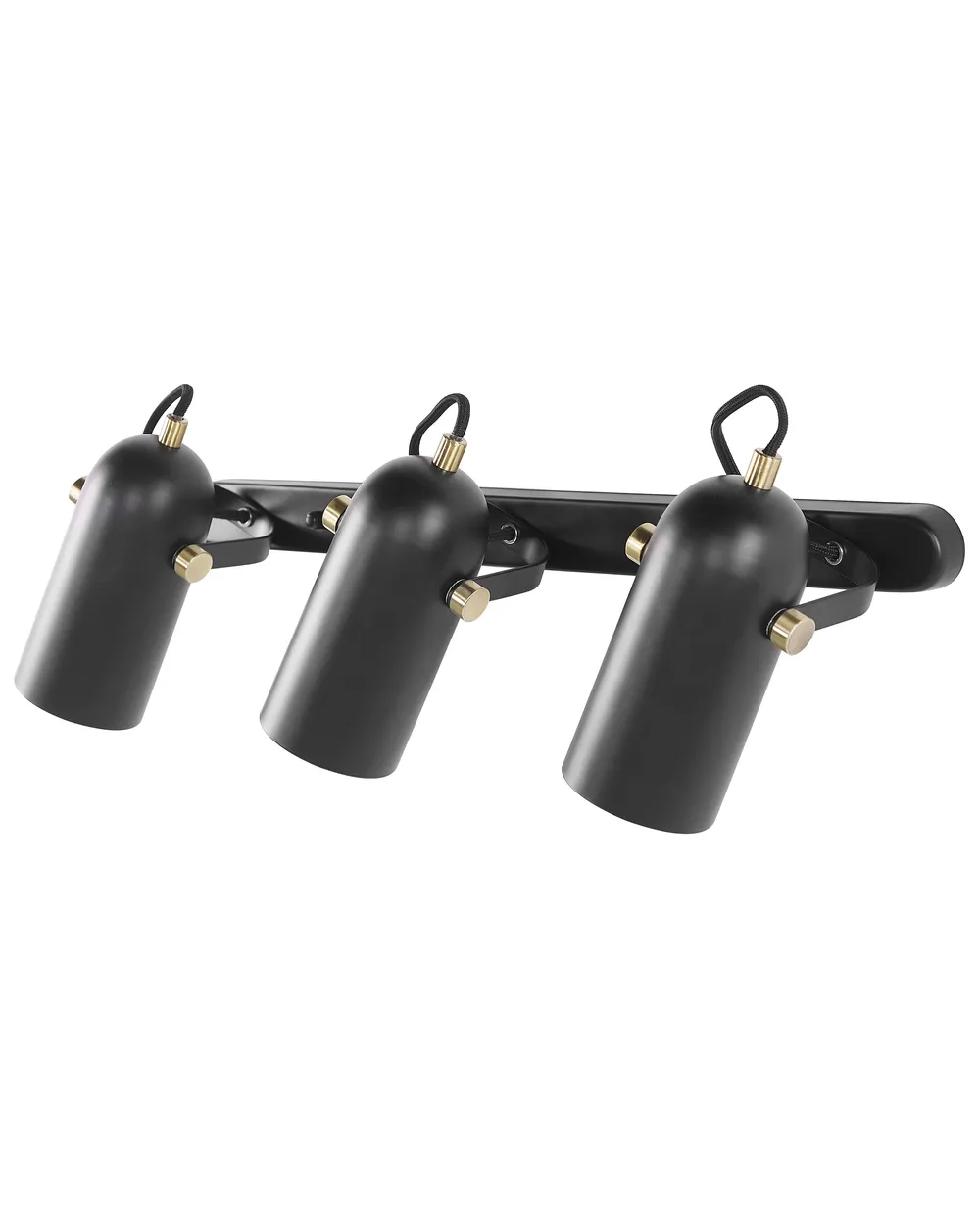 Strahler 3-flammig TYRIA verstellbar Metall Schwarz_772369
