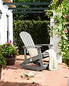 Garten-Schaukelstuhl ADIRONDACK Hellgrau