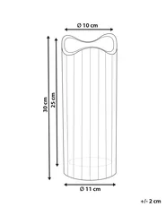 Blumenvase PERDIKI 30 cm Glas Rosa_838151