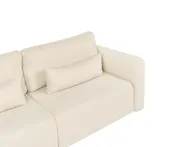 Schlafsofa 3-Sitzer VAXHOLM mit Stauraum Bouclé Cremeweiß_1026788