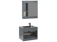 Bathroom Vanity Set TERUEL Grey_822406