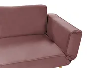 Schlafsofa 2-Sitzer SAARELA Samtstoff Rosa_932740