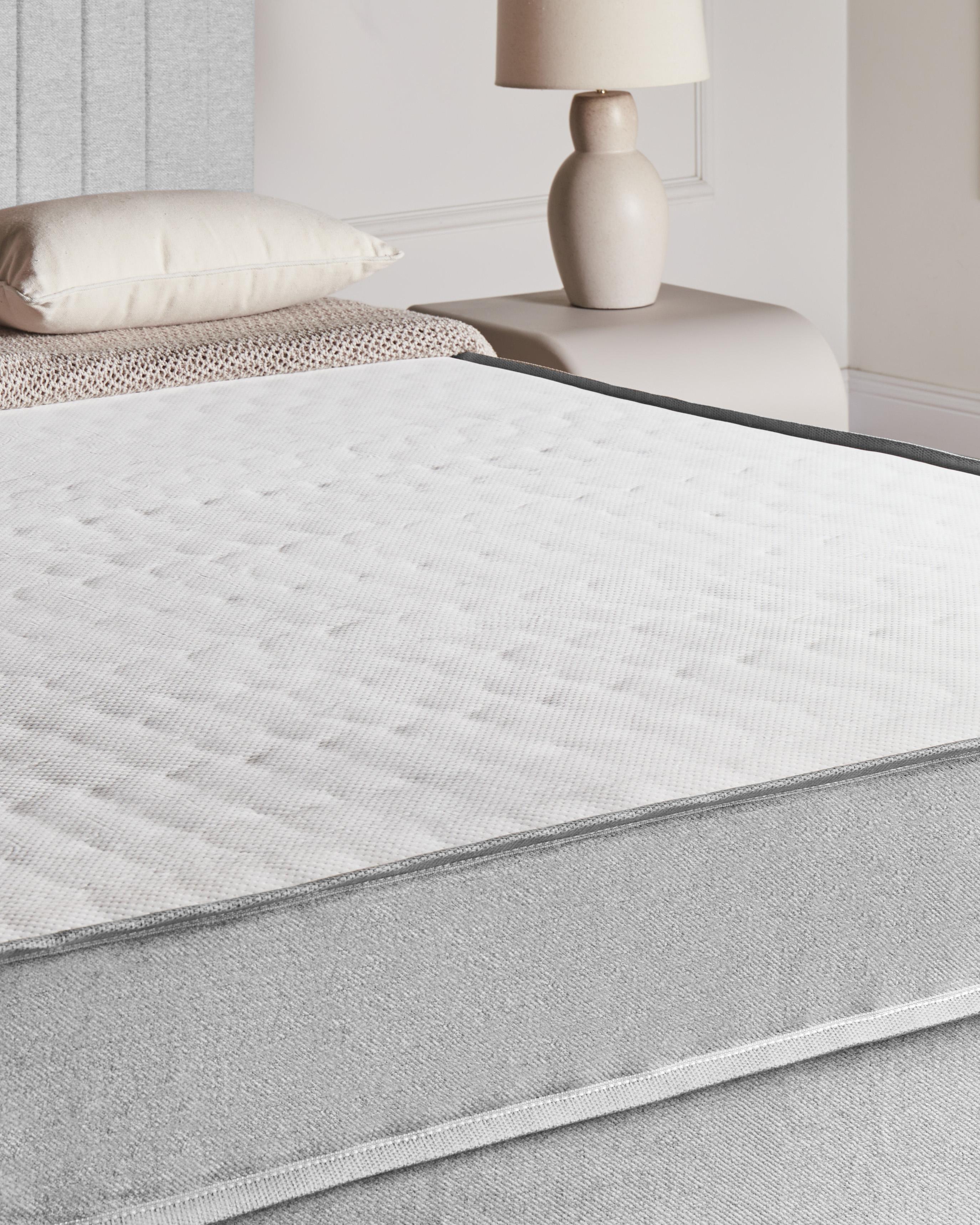 Kontinentalni krevet COUNTESS 160 x 200 cm svijetlosivi_1054553