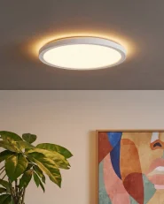 LED Ceiling Lamp VELORA with Remote with Dimmer White_1131535