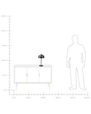 Table Lamp SENETTE Metal Black_754274