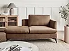 Rechtsseitige Chaiselongue SIEVOZ Stoff Braun