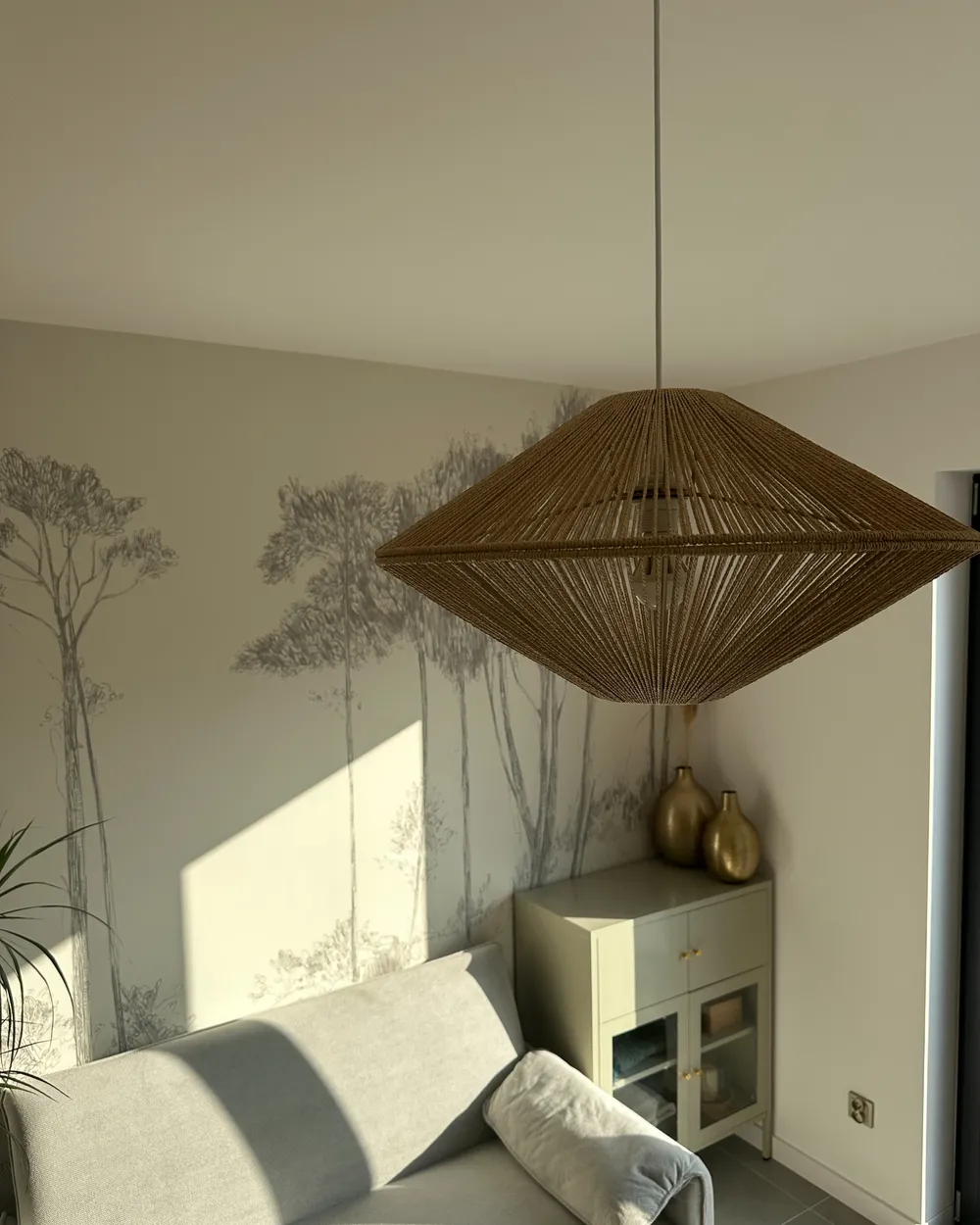 Pendant Lamp CAVES Paper Rope Natural_1065751