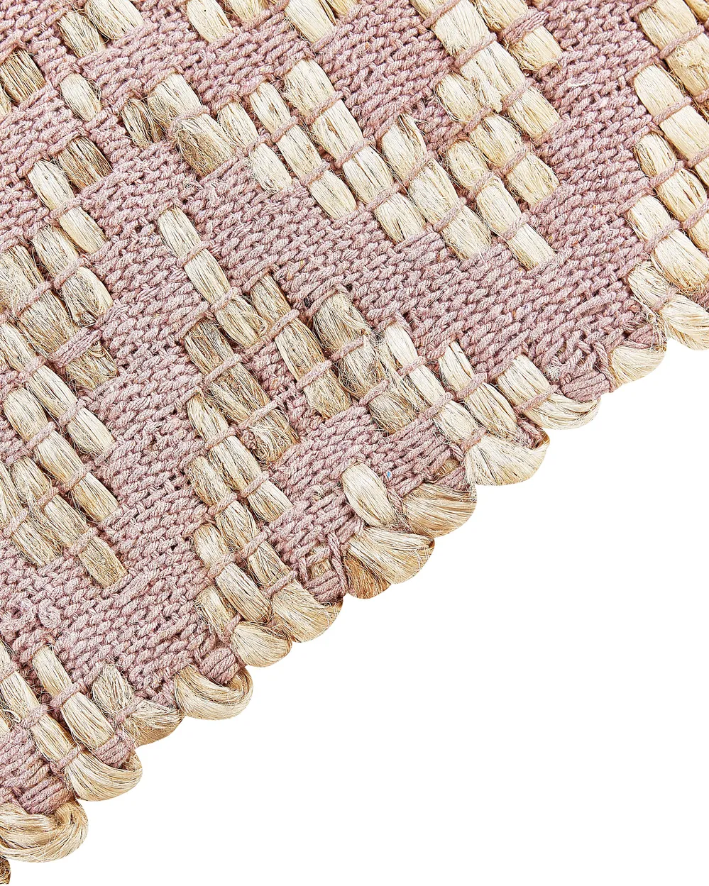 Rug GERZE Pink 140 x 200 cm Cotton_853513