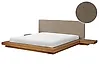 Bett mit Lattenrost Bouclé ZEN 180 x 200 cm Naturfarbene Esche