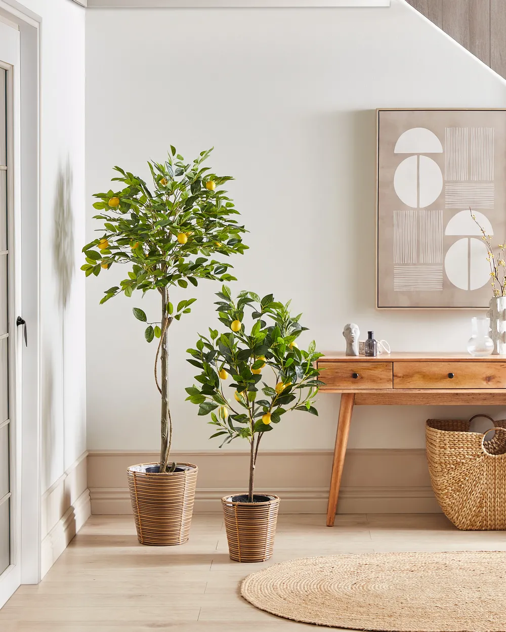 Kunstpflanze LEMON TREE 105 cm Grn - Beliani.de
