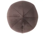 Sofa 3-Sitzer LEIREN Samtstoff Dunkelbraun_1028836