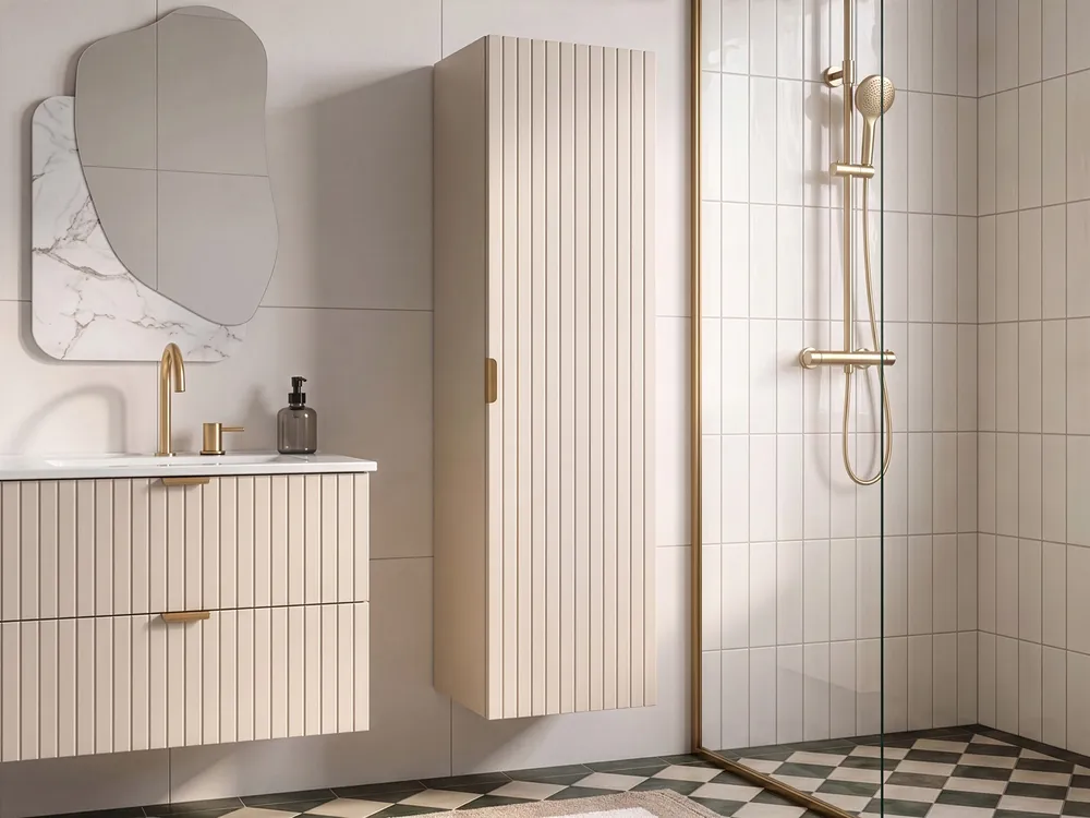 Bad-Wandschrank TOTORANI 35 cm Beige