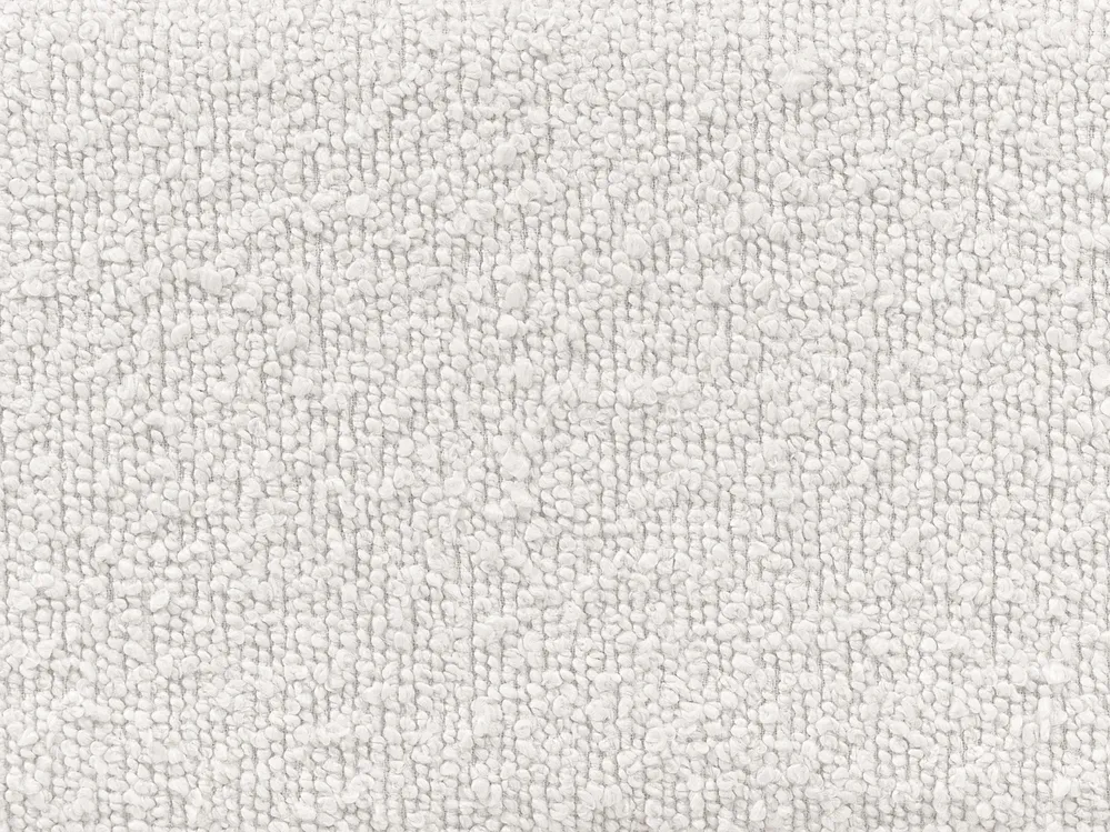 Bett mit Lattenrost Bouclé MARGUT 180 x 200 cm Weiß_877120