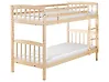 Hochbett Kiefernholz REVIN 90 x 200 cm Hellbraun