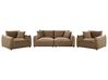 Sofa Set 5-Sitzer JUBEK Samtstoff Braun