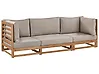 Gartensofa 3-Sitzer TRANI modular zertifiziertes Akazienholz Hellbraun