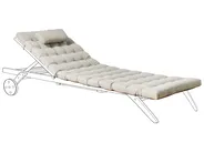 Sun Lounger Pad Cushion CESANA PREMIUM 192 x 56 cm Taupe_988063