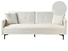Schlafsofa 3-Sitzer LUCAN Bouclé Cremeweiß
