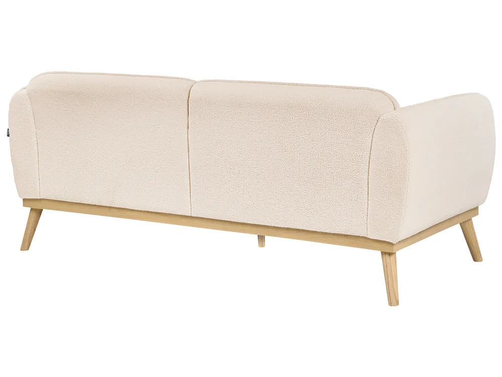 Sofa 3-Sitzer LJUNG Bouclé Hellbeige_1076602