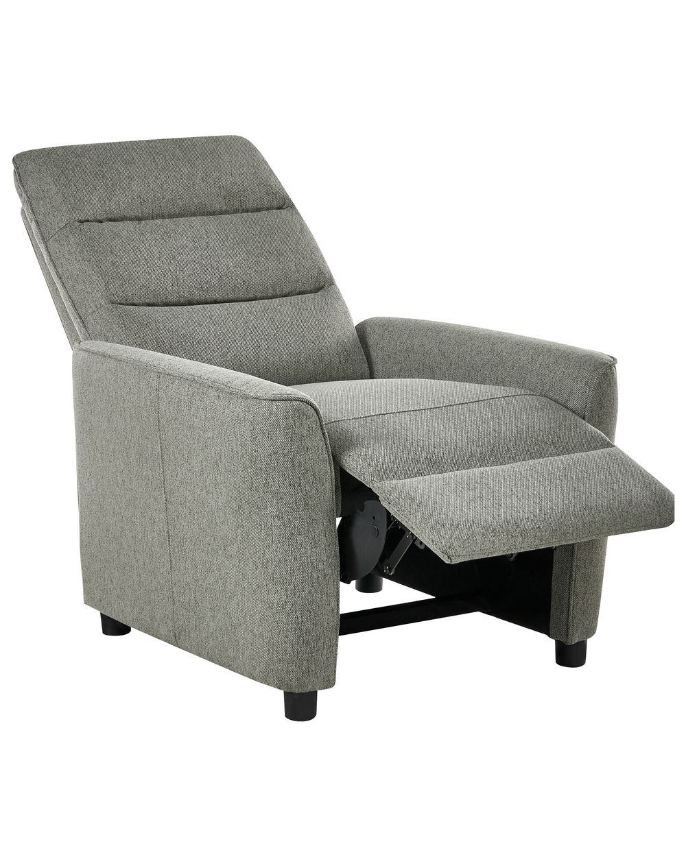 Recliner Chair SANDE with Footrest Fabric Light Green