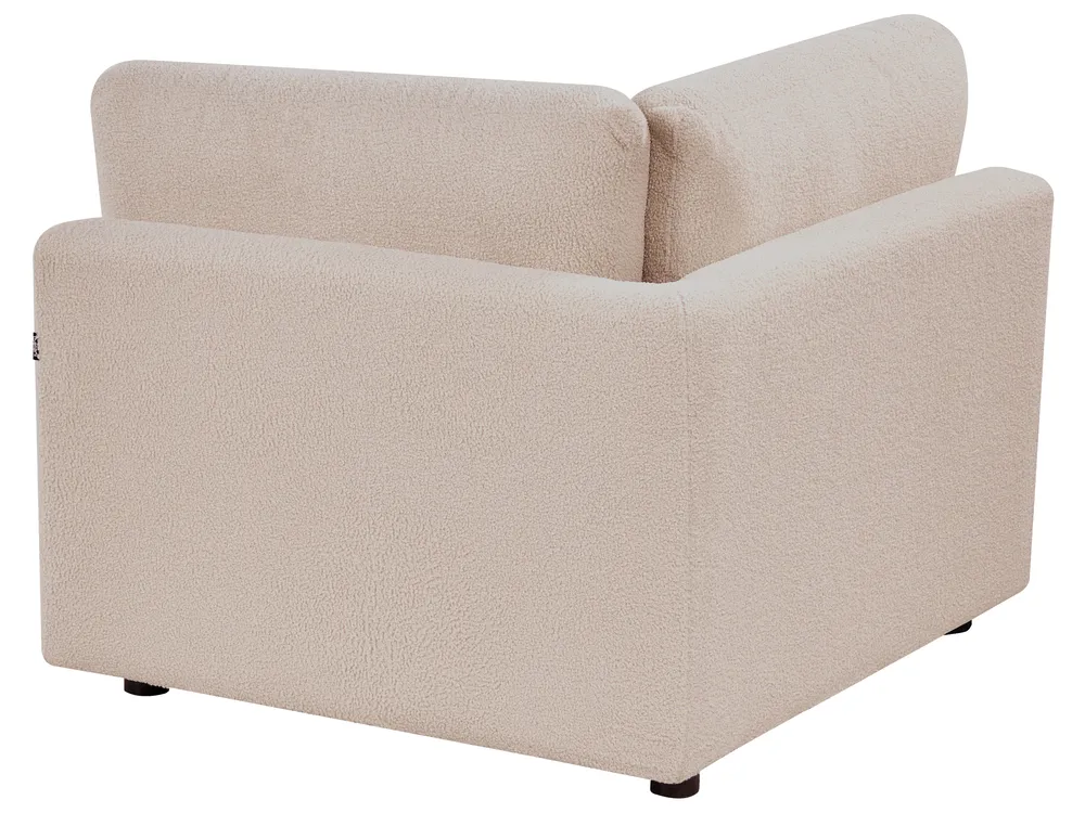Eckmodul KIVVIK Bouclé Beige rechtsseitig_1045528