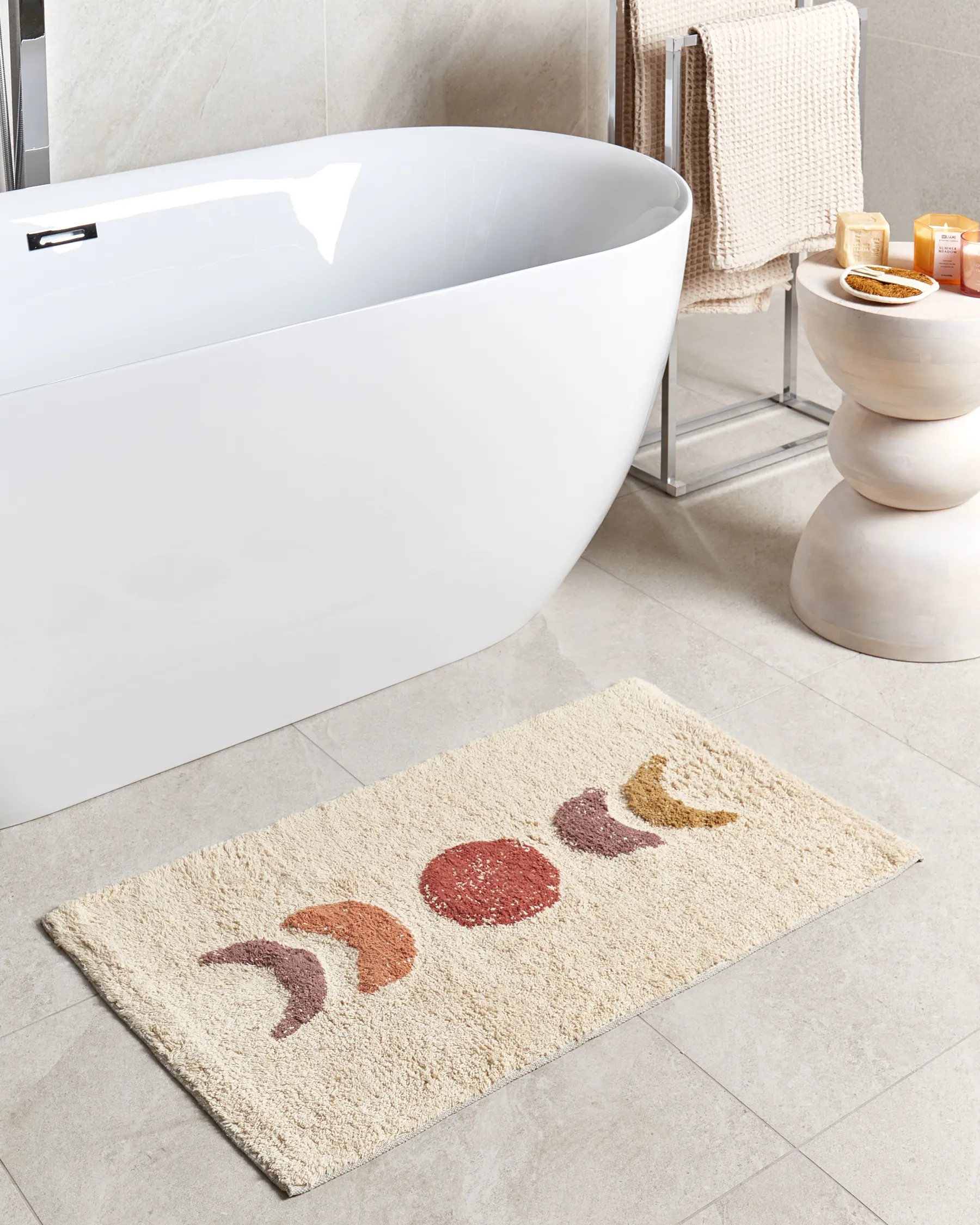 Badematte ESME Beige 50 x 80 cm Baumwolle_905536