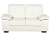Sofa 2-Sitzer VOGAR Kunstleder Cremeweiß