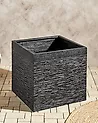 Blumenkübel PAROS 50 cm Schwarz