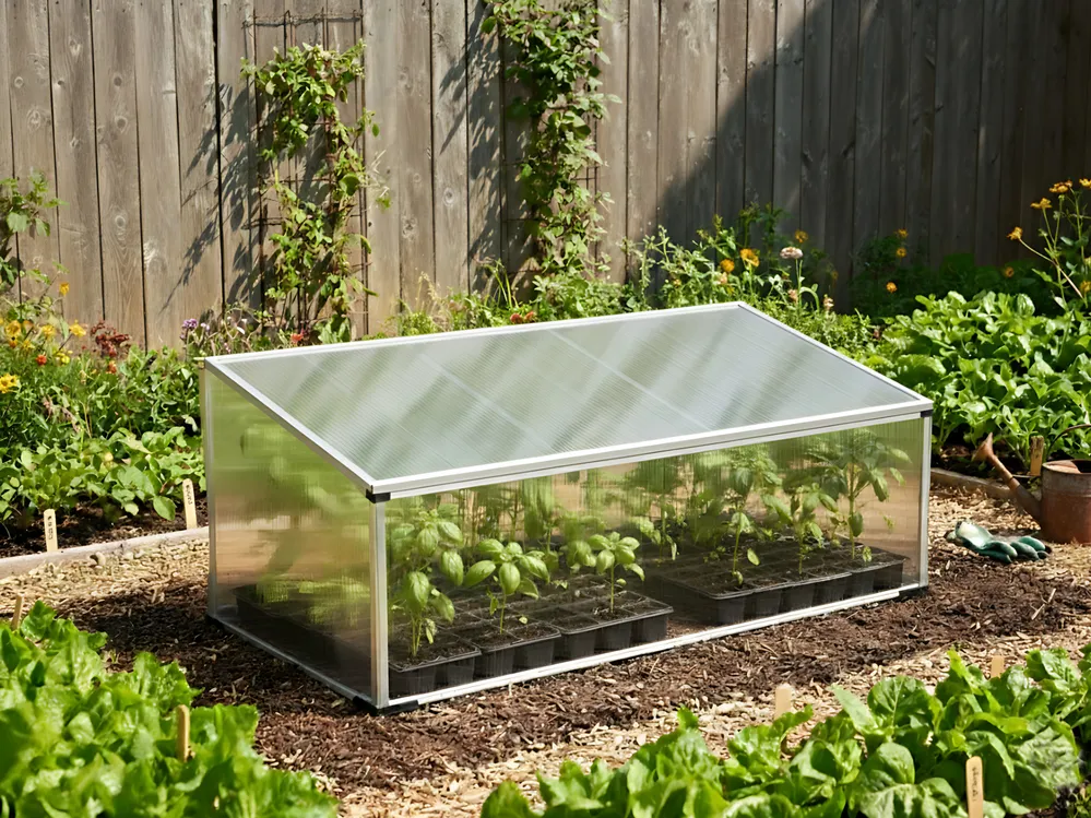 Gewächshaus CARFIZZI 100 cm 60 cm Silber