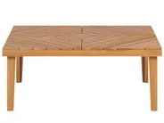 Garden Corner Sofa with Table 4 Seater BARATTI Acacia Wood Brown Left Hand_868950
