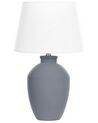 Tischlampe ARCOS Keramik Grau