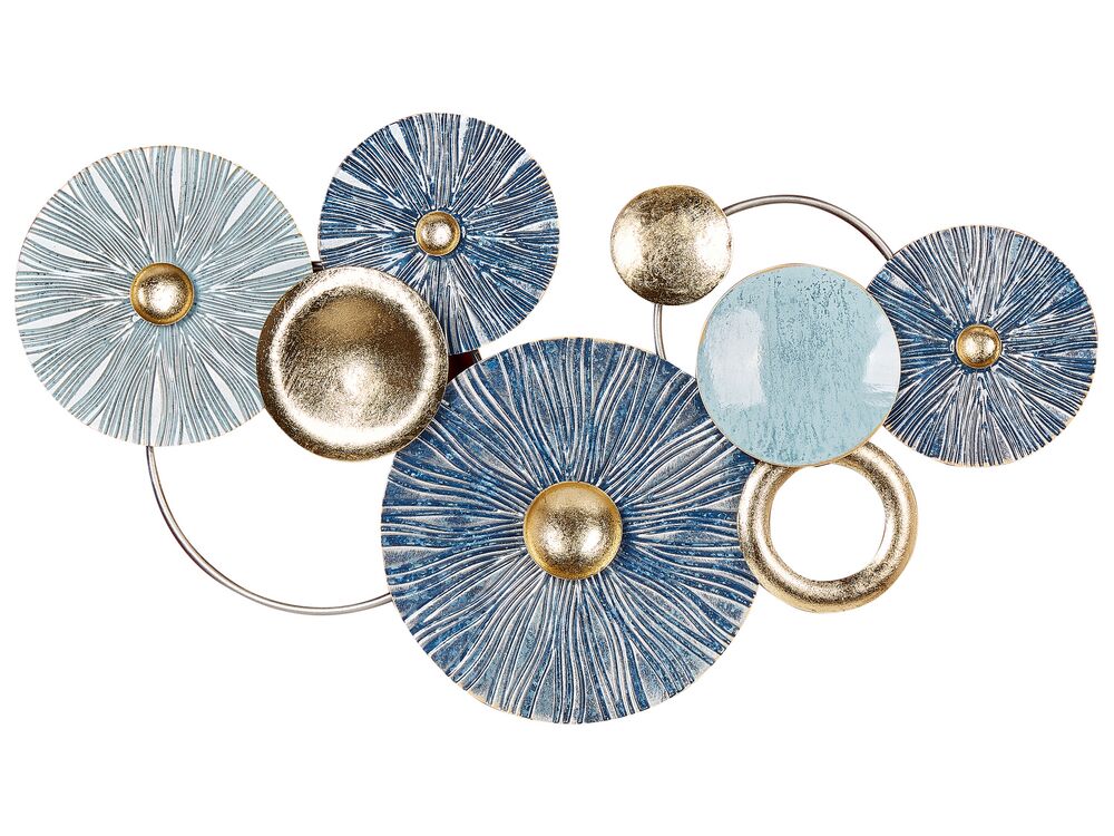 Wanddecoratie ACTINIUM Metaal 51 cm Blauw