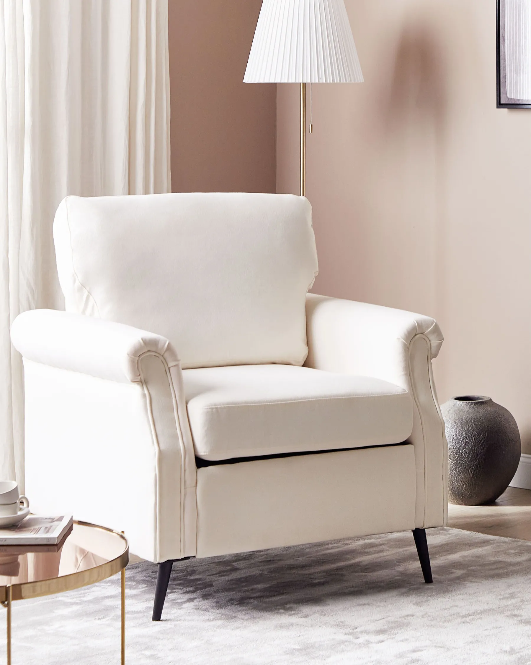 Armchair VIETAS Fabric White_870600