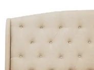 Bett mit Lattenrost Stoff BORDEAUX 180 x 200 cm Beige_712168