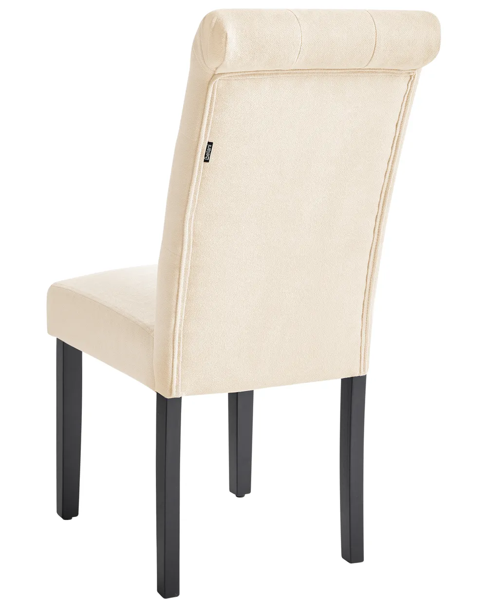 Esszimmerstuhl 2er Set VELVA Stoff Hellbeige_970118