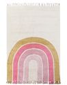 Kinderteppich TATARLI Rosa 140 x 200 cm Baumwolle